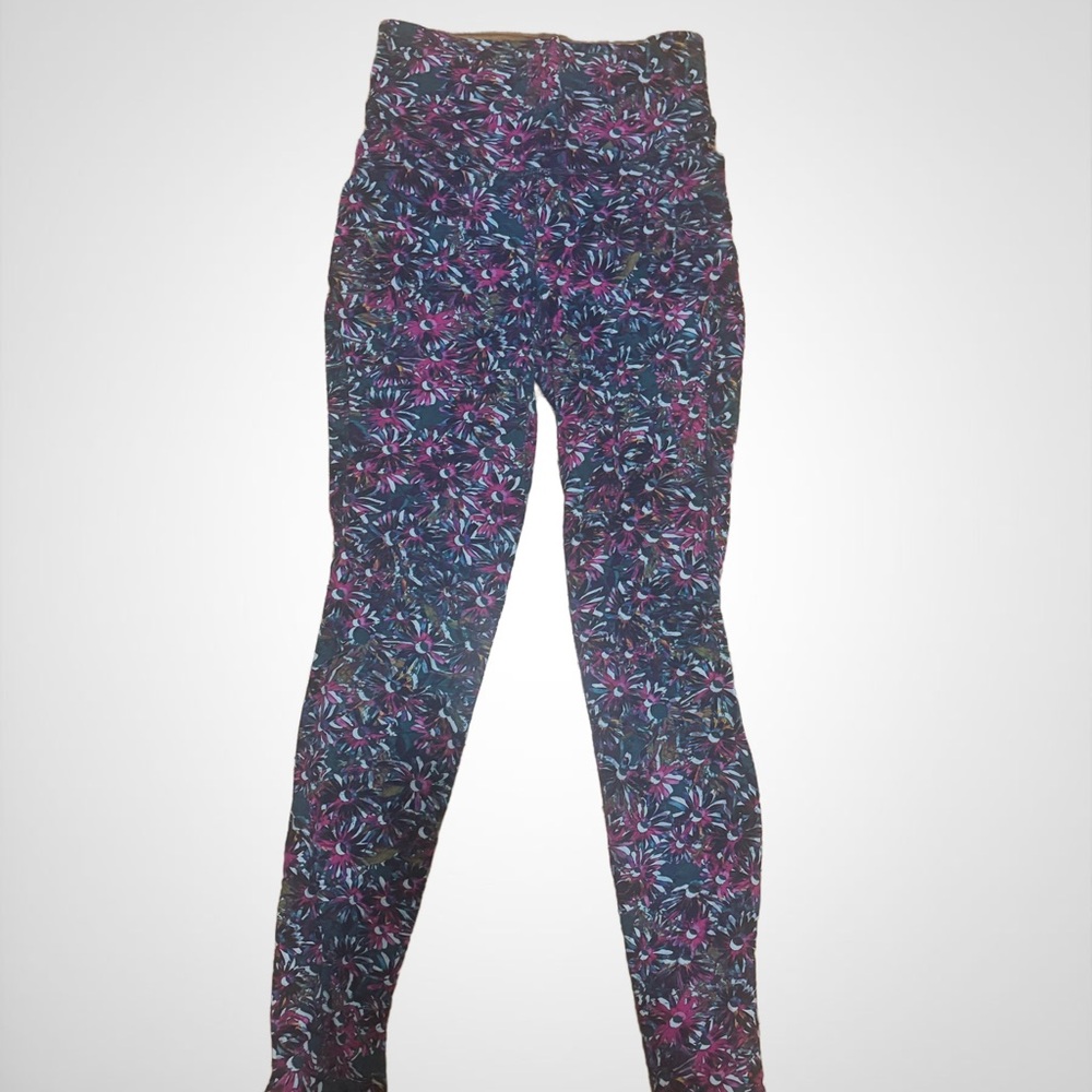 Lululemon Floral Patterned Workout Leggings